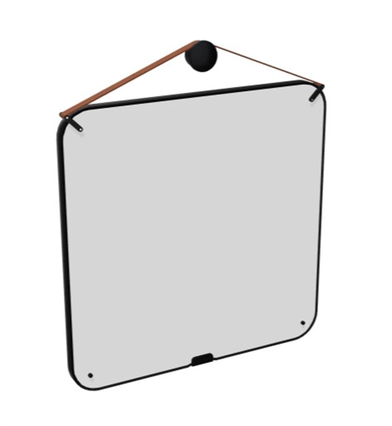 Een Portable whiteboard of krijtbord dubbelzijdig zwarte rubberen rand en wandknop koop je bij Meubels and More